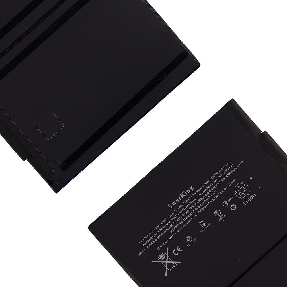 High-Capacity A1547 Replacement Battery for Apple iPad 6 / iPad Air 2 (WiFi Models A1547 A1566 A1567) - Includes Installation Tools - Perfect for Home, Office & Travel Use