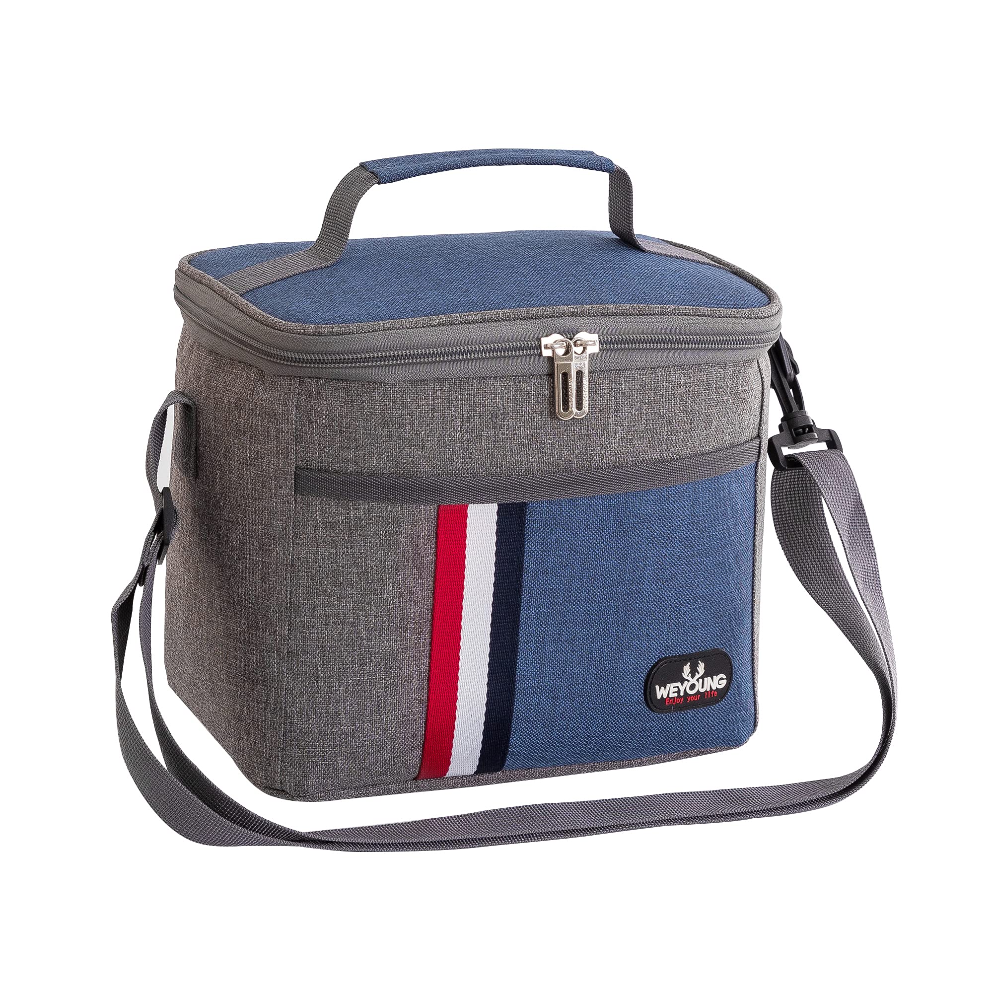 Insulated Lunch Bag for Men & Women - Portable Cooler Lunch Box with Shoulder Strap for Work, School, Picnics & Travel - Leakproof Thermal Food Container for Adults