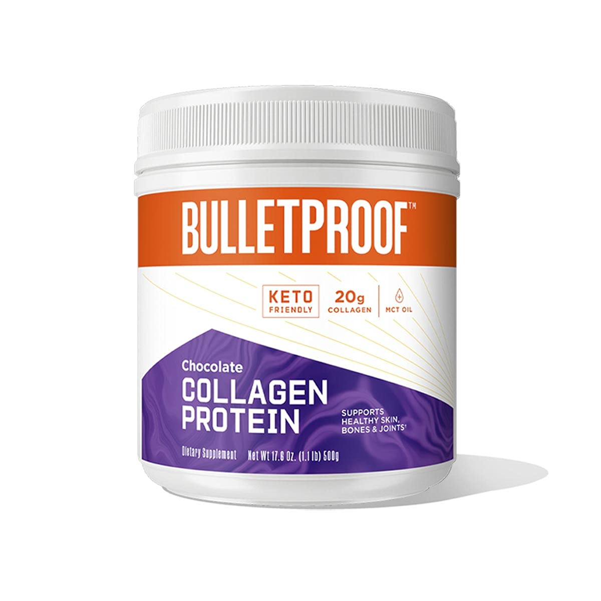 Bulletproof Chocolate Collagen Protein Powder with MCT Oil - 19g Protein, 17.6 Oz | Collagen Peptides & Amino Acids for Healthy Skin, Bones & Joints | Perfect for Smoothies, Coffee & Post-Workout Recovery