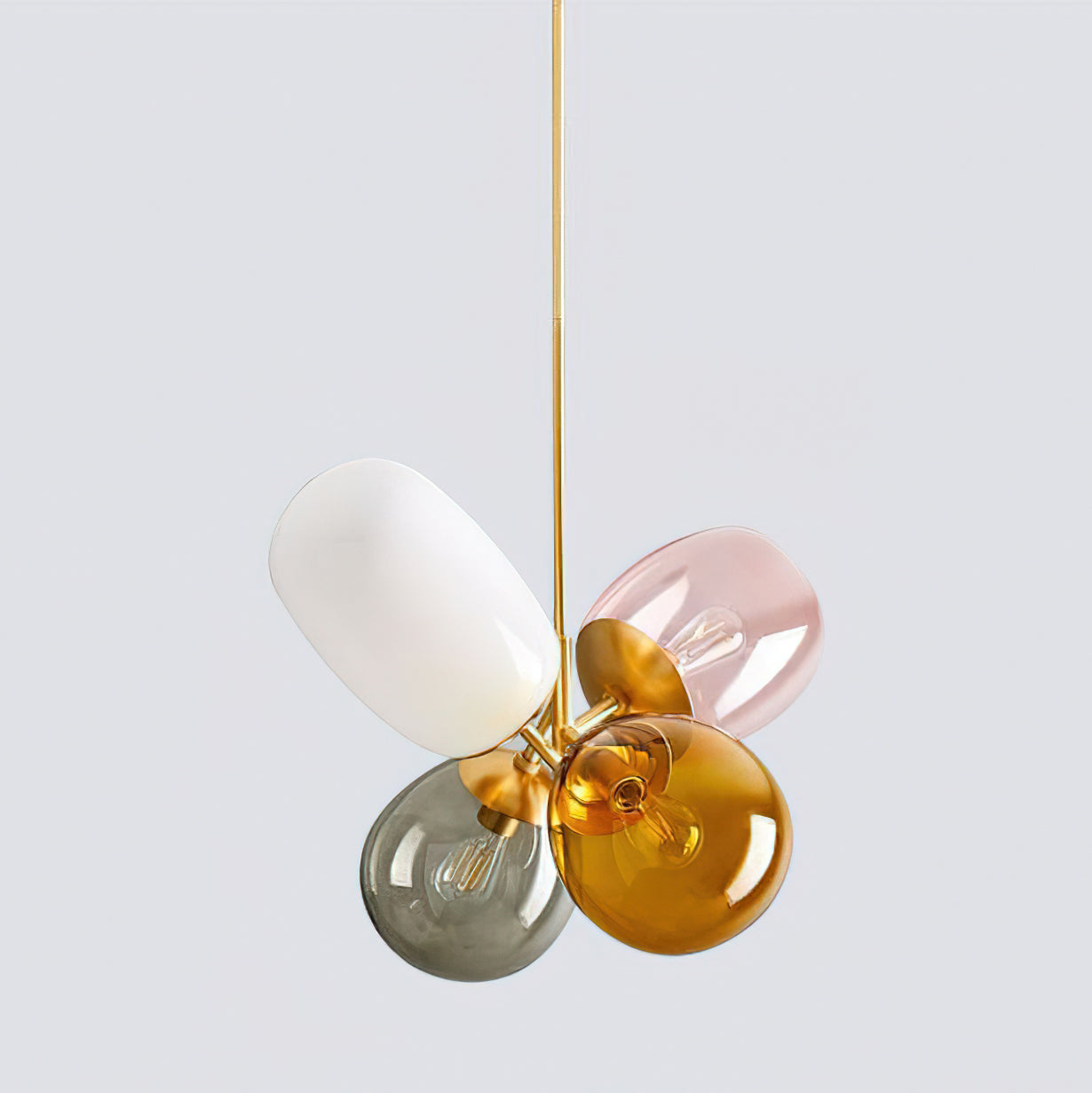 Elegant Balloon Glass Pendant Light - Modern Hanging Chandelier for Dining Room, Kitchen Island & Bedroom Decor