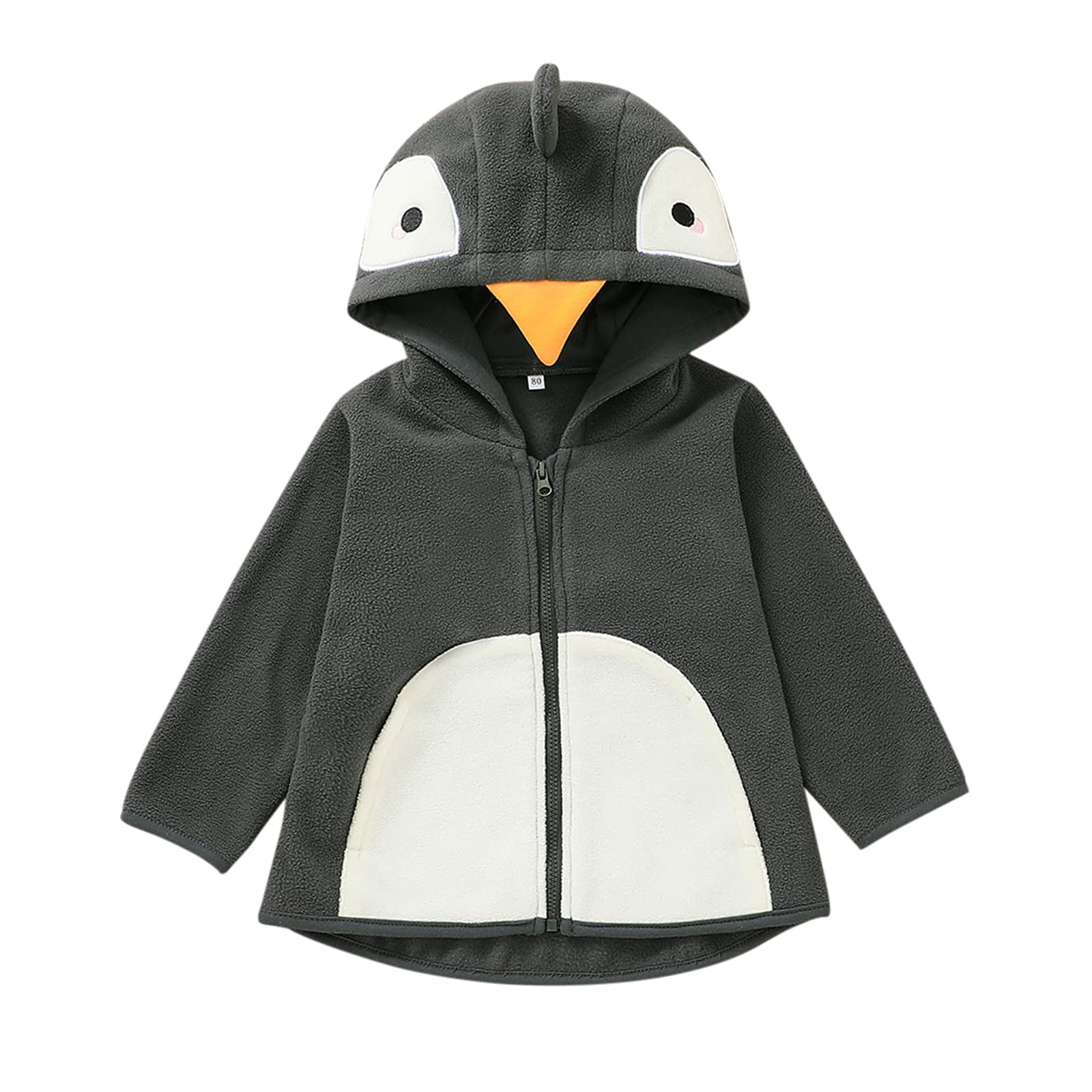 Boys & Girls Toddler Hooded Animal Cartoon Sweatshirt - Warm Winter Coat for Infants & Big Kids - Perfect for Outdoor Play & School Activities