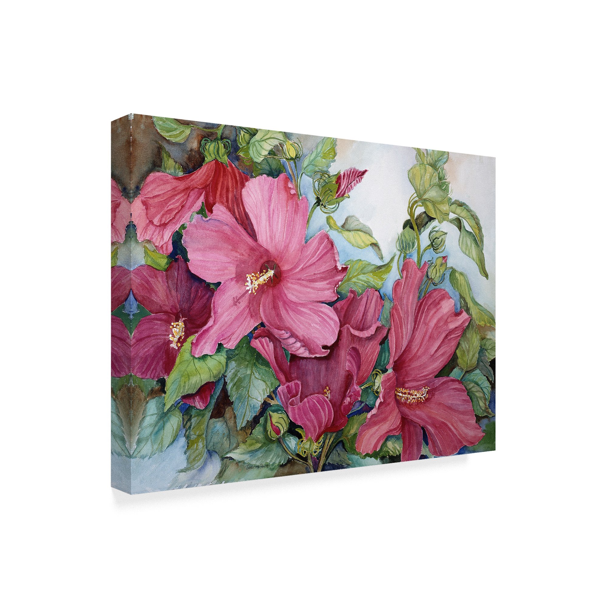 Tropical Heat by Joanne Porter - 14x19 Inch Vibrant Floral Wall Art Print - Perfect for Living Room, Bedroom & Office Decor