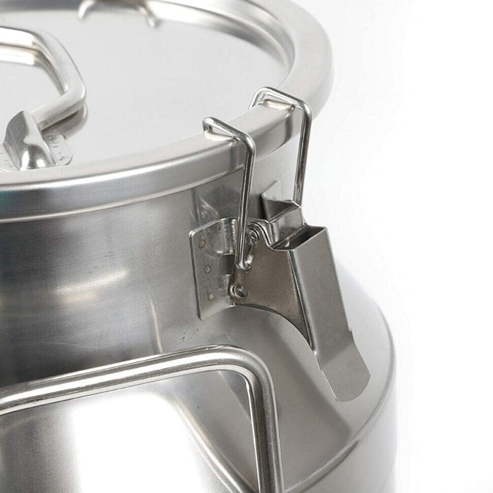 30L / 7.95 Gallon Stainless Steel Milk Can - Heavy Duty Wine Pail & Liquid Storage Container with Airtight Lid - Ideal for Dairy, Brewing, Catering & Farm Use (Also Available in 20L/5.5 Gallon)