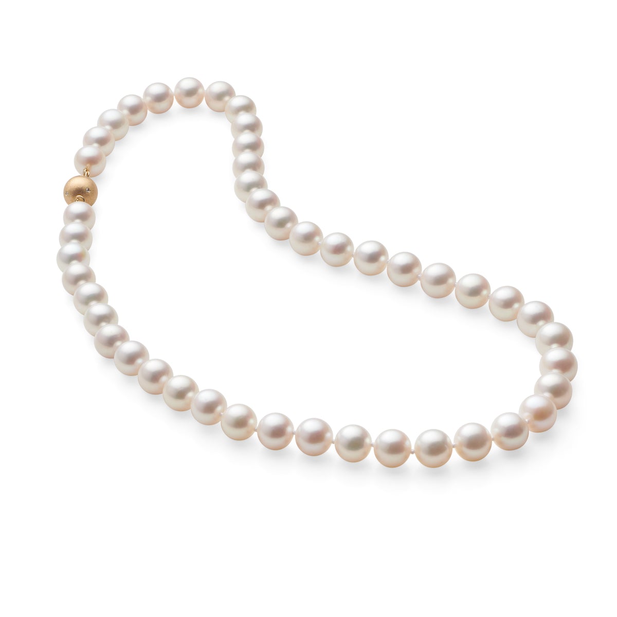 8.5mm White Pearl Necklace for Women - Elegant Cultured Freshwater Pearl Jewelry Gift for Bridal, Wedding, Party & Special Occasions