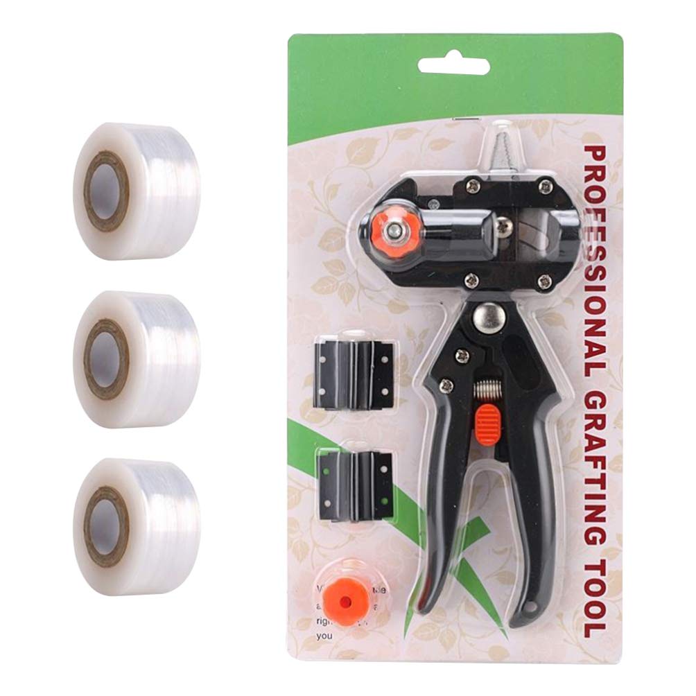 iplusmile Garden Grafting Tool Kit - Professional Pruning Shears, Grafting Scissors & 3 Grafting Tapes for Fruit Trees, Plants & Gardening - Perfect for Home Gardeners & Landscaping Professionals