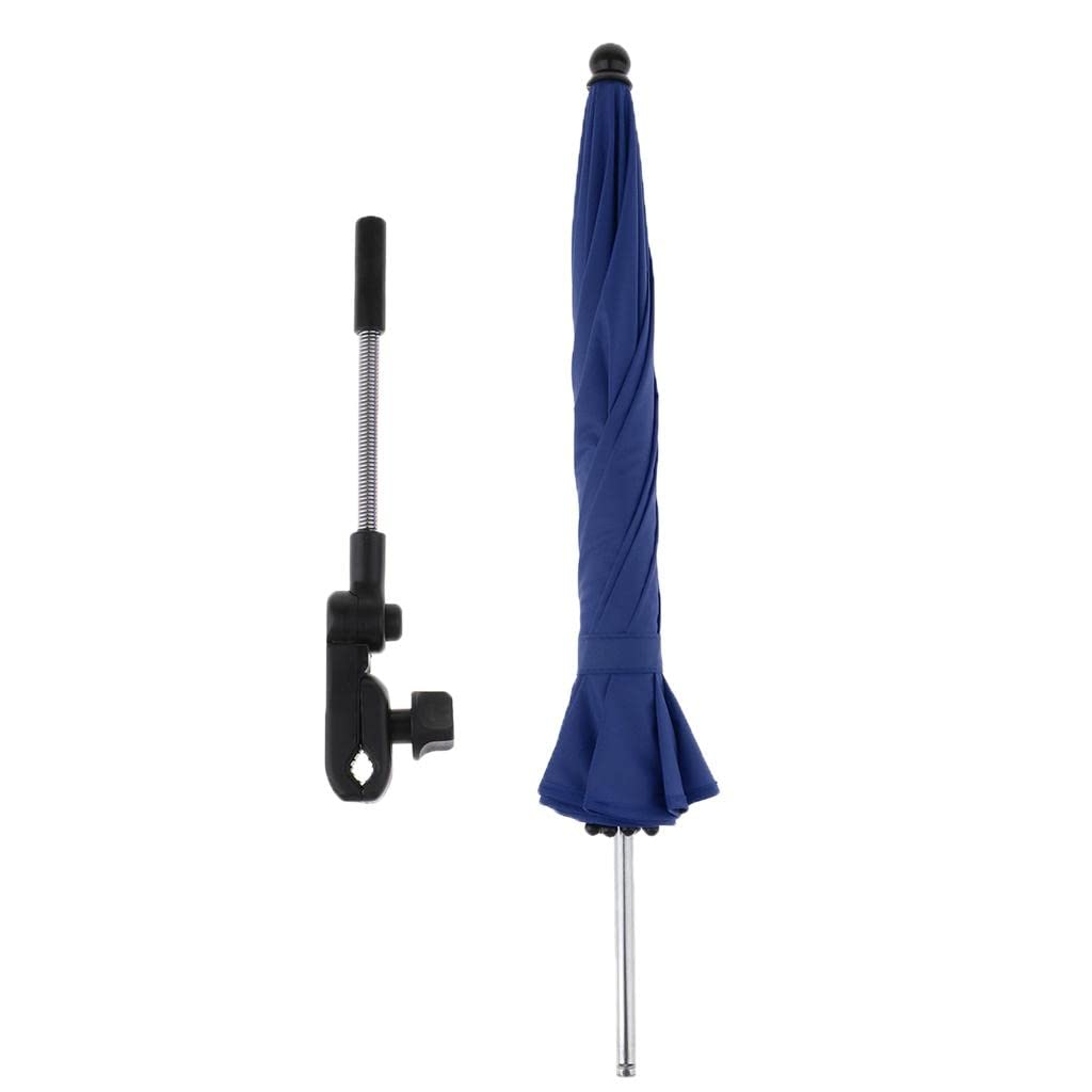 UV-Resistant Beach Shelter Umbrella with Universal Clamp - 68x65cm Portable Sun Shade for Outdoor, Picnic, Camping & Beach Activities