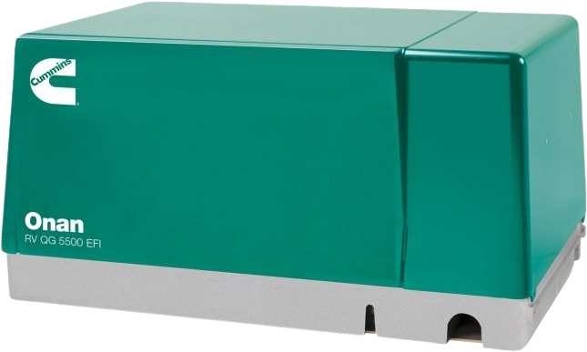Cummins Onan QG 5500 5.5kW EFI RV Generator - 5.5HGJAA 1273 - 120V Air Cooled Gas Generator with 30A Breaker - Perfect for RV Camping, Outdoor Adventures & Emergency Power Backup