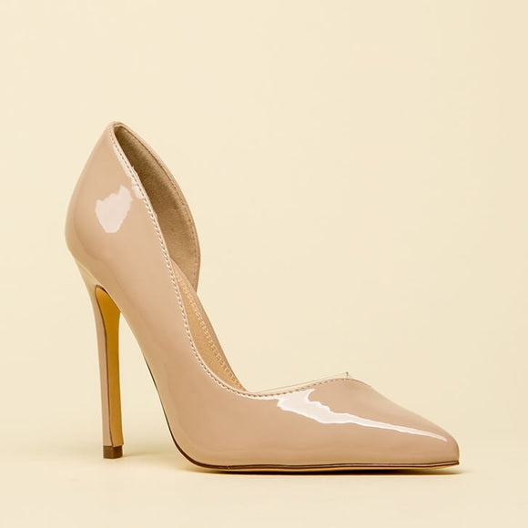 Janelle Pumps Women's Nude Heels - Comfortable Classic Pointed Toe Pumps for Office, Wedding & Special Occasions
