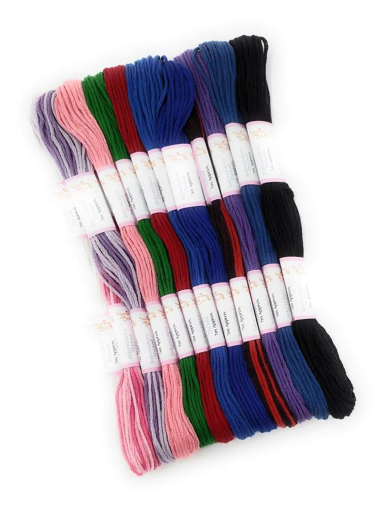 Premium Embroidery Thread Set - 120 Assorted Colors for Sewing, Quilting & DIY Crafts - Perfect for Hand Embroidery, Cross Stitch & Fabric Art Projects