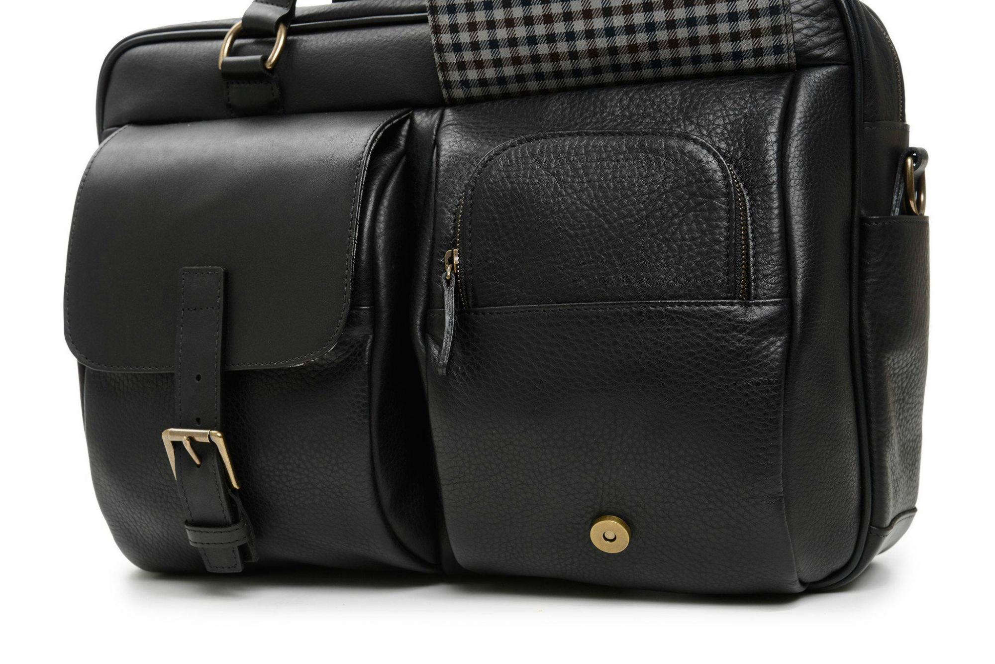 Premium Korchmar La Romana Barton Leather Laptop Briefcase - Professional 15.6 Inch Business Bag for Work, Office & Travel - Stylish & Durable Men's Work Bag