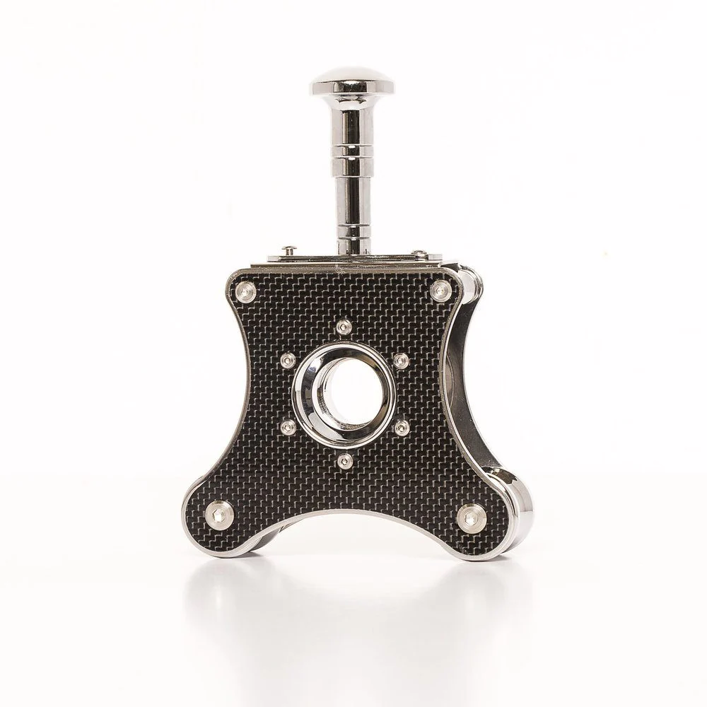 Brouk & Co Premium Carbon Fiber Cigar Cutter - Sharp Stainless Steel Blade for Perfect Cuts - Ideal for Cigars, Cigarillos & Tobacco Use at Home, Office or Outdoor Gatherings