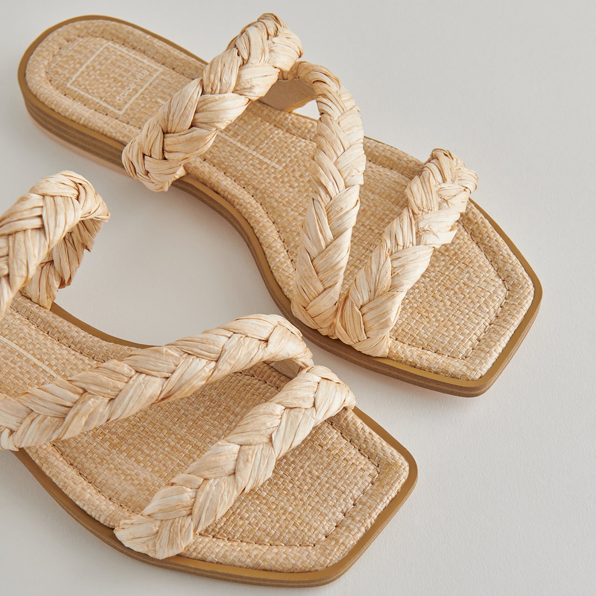 IMAN SANDALS Women's Lightweight Natural Raffia Sandals - Comfortable Summer Beach Shoes for Walking, Vacation & Outdoor Activities