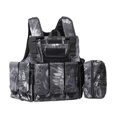 Tactical Molle Vest for Airsoft, Hunting & Outdoor Activities | Adjustable Ghost Combat Vest for Military & Police Use | Perfect for Tactical Gear & Equipment Attachment