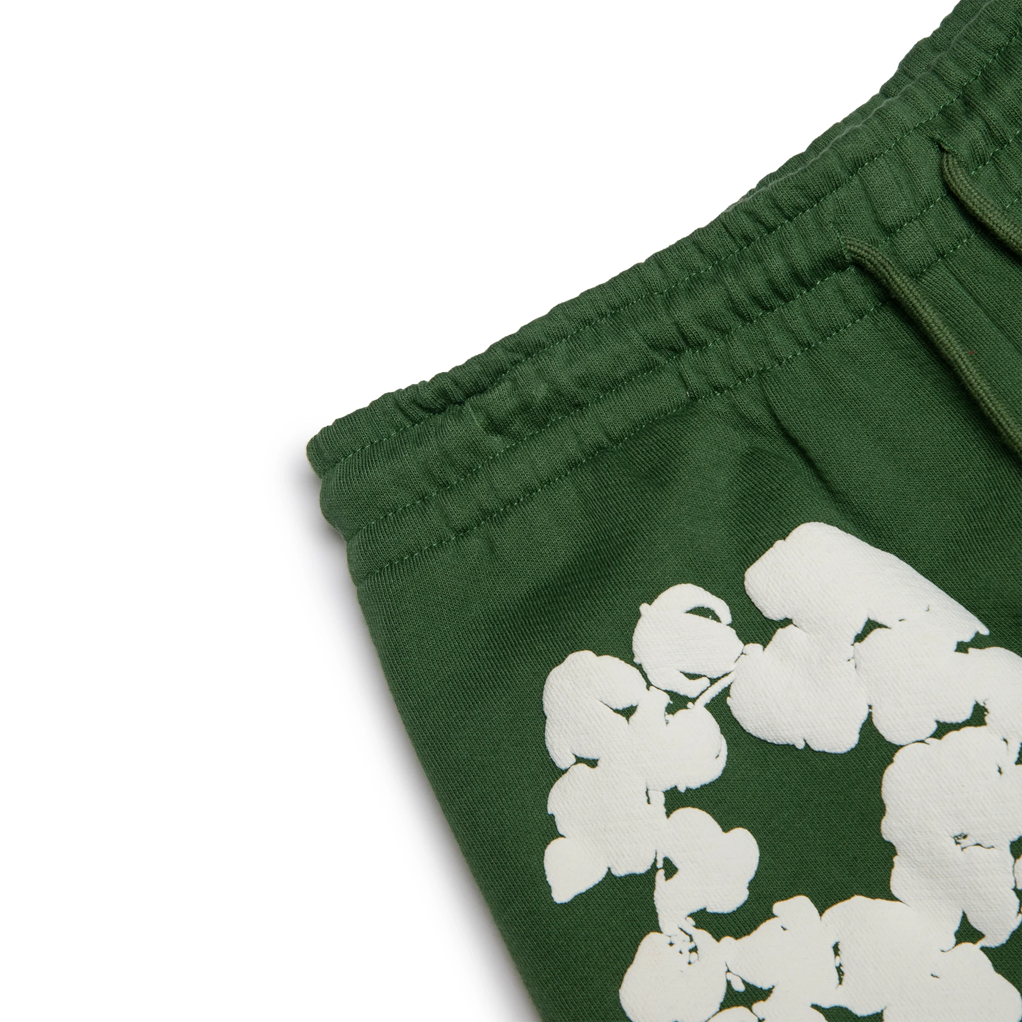 Denim Tears Cotton Wreath Green Sweatpants - Comfortable Casual Joggers for Men, Streetwear Fashion Loungewear - Perfect for Gym, Home & Everyday Wear