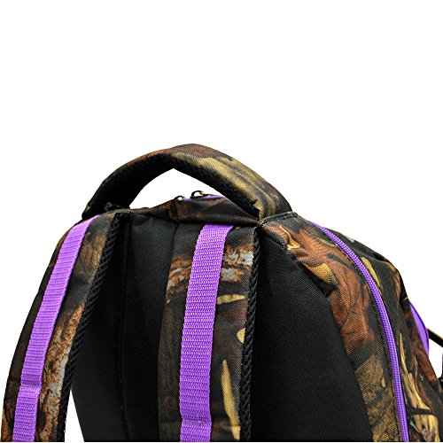 EZ Tote RealTree Camo Hunting Backpack - 5 Colors (Purple Trim) - Durable Waterproof Hunting Pack for Outdoor Adventures, Camping & Hiking
