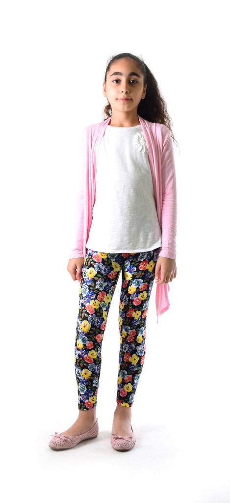Dinamit Girls Printed Leggings - Stretchy Comfortable Jeggings for Kids | Perfect for School, Playdates & Casual Wear
