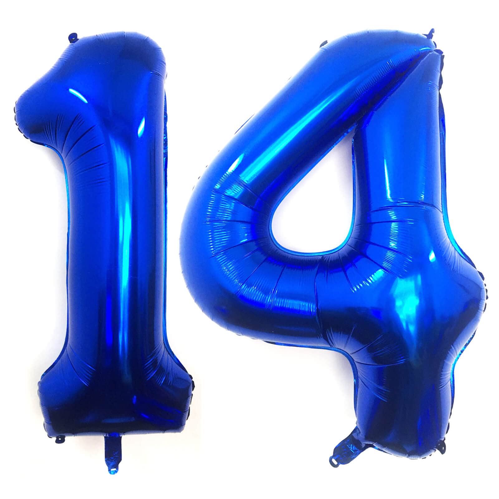 40 Inch Navy Blue 14 Number Balloons - Giant Jumbo Foil Mylar Helium Balloons for Birthday Party Decorations | 14th Birthday, Anniversary, Graduation & Special Events Decor