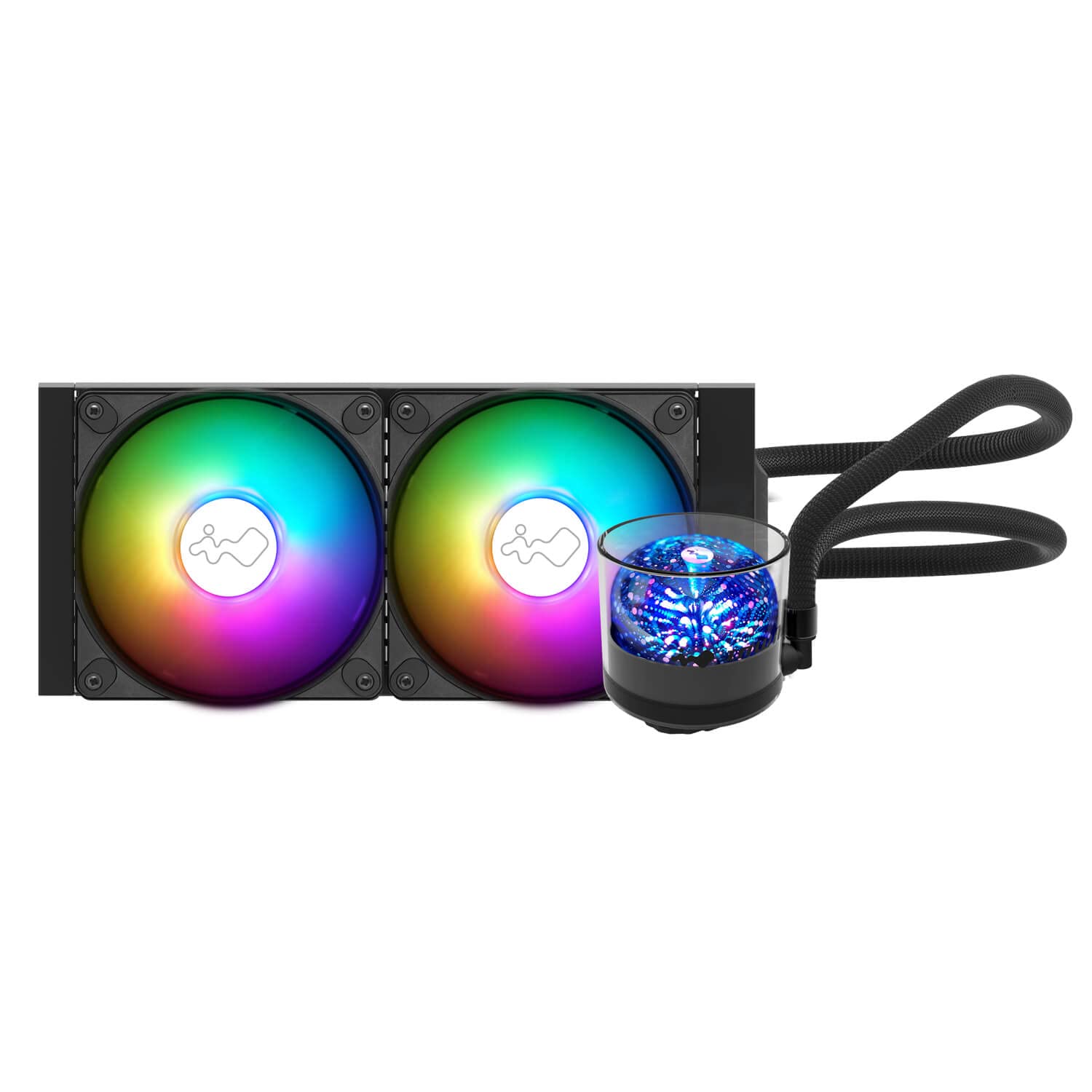 InWin NR24 240mm RGB AIO Liquid CPU Cooler | High-Performance Cooling for Gaming PC & Workstation | Black (IW-LC-NR24) | Perfect for Overclocking & Silent Operation