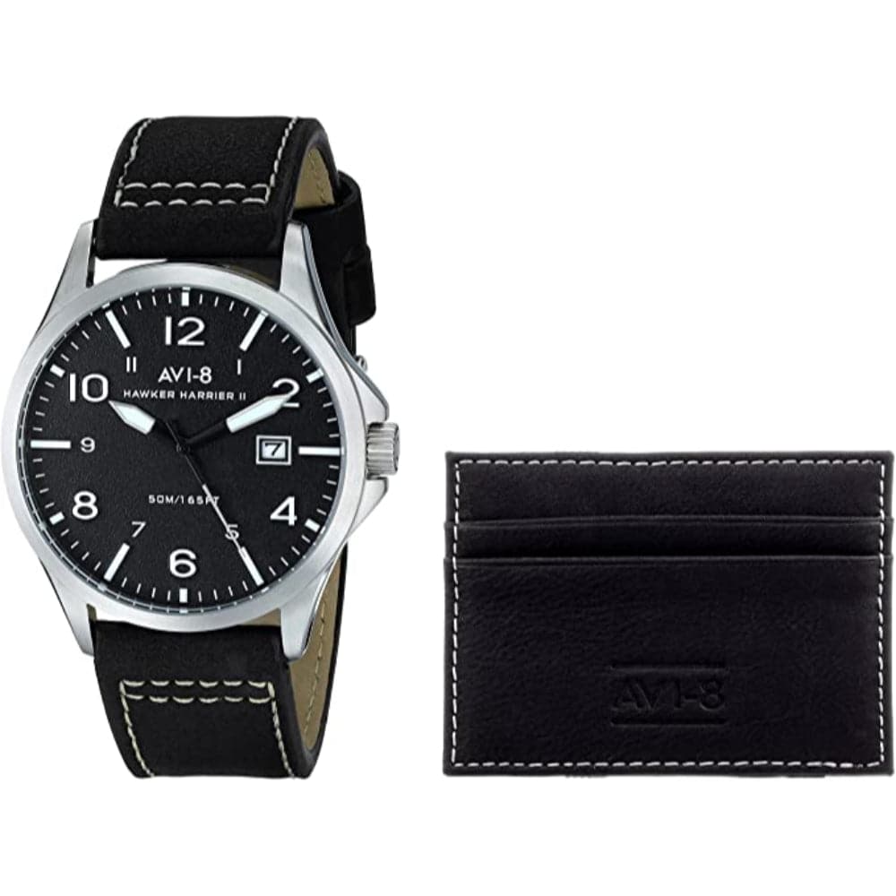 AVI 8 AV-SET1-05 Men's Premium Watch & Accessory Gift Set - Perfect for Holidays, Birthdays & Special Occasions