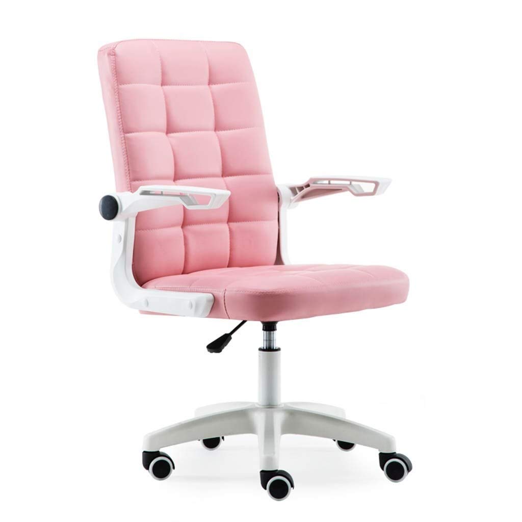 Ergonomic Office Chair - Adjustable Swivel Computer Desk Chair with Lumbar Support for Home Office, Gaming, Dorm & Workstation (Pink, 22