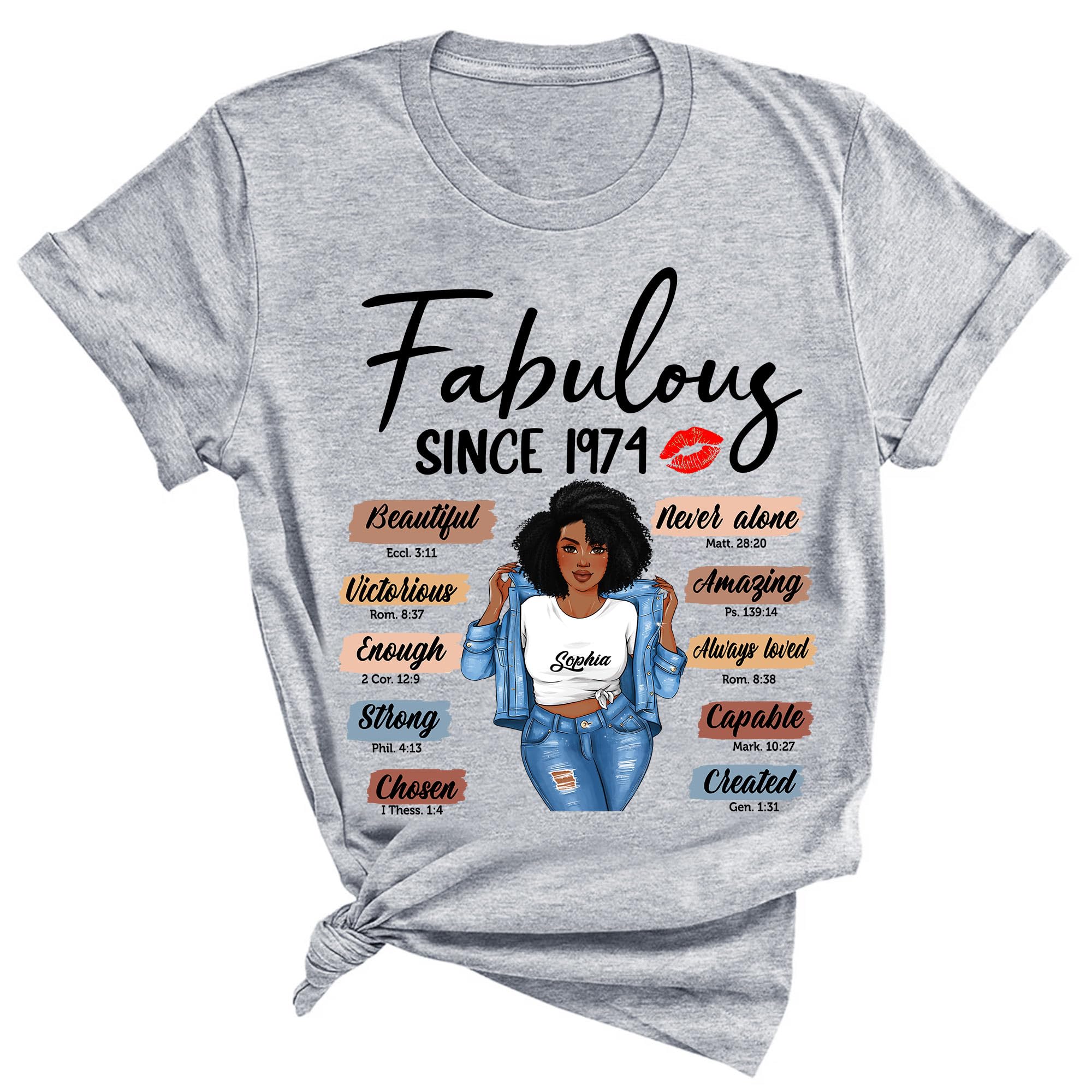 Vintage 1975 Women's 50th Birthday T-Shirt - Funny Custom Gift for Her - 50th Birthday Party Favors & Celebration Outfit - Perfect for Birthday Parties, Family Gatherings & Milestone Celebrations