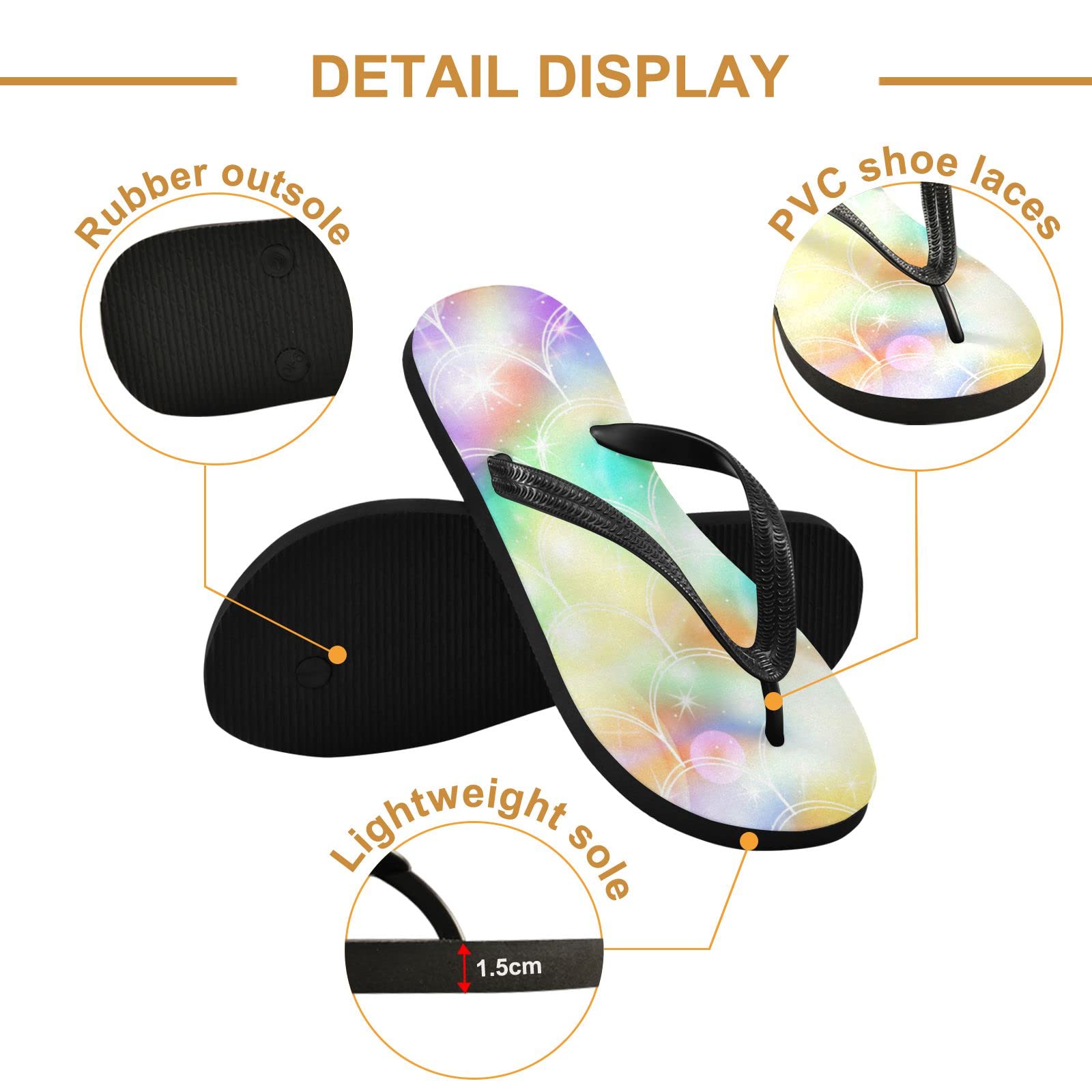 Colorful Rainbow Mermaid Tail Flip Flops - Women & Men Summer Beach Sandals with Ocean Scale Design | Perfect for Pool, Vacation & Outdoor Activities