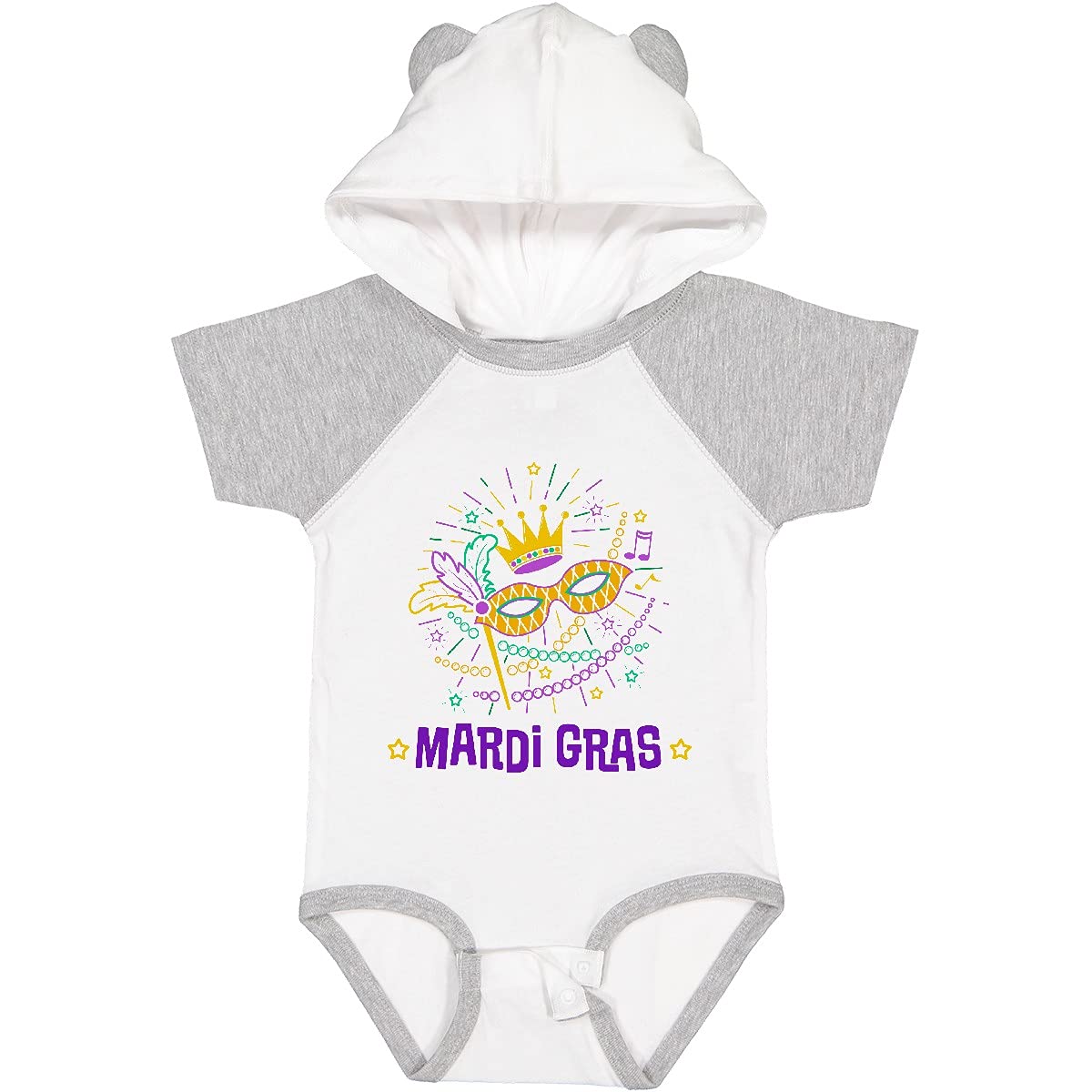 Inktastic Mardi Gras Baby Bodysuit - Festive Party Outfit