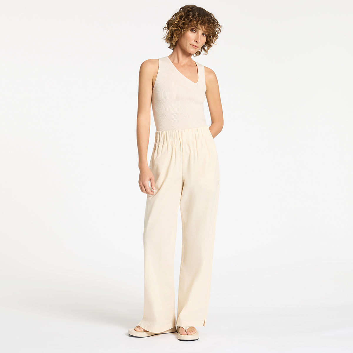 Frontier Women's Casual Pants - Comfortable Stretch Trousers in Bone Color for Work, Travel & Everyday Wear