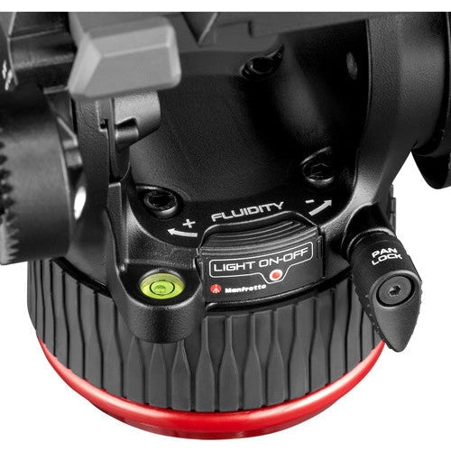 Manfrotto 504X Professional Fluid Video Head with 645 Fast Twin Aluminum Tripod - Perfect for Smooth Videography & Photography on Set or Outdoors