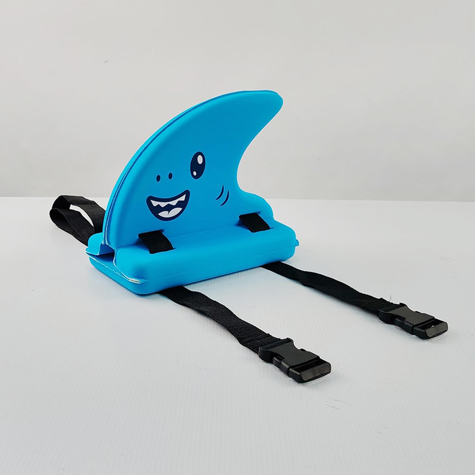 **Shark Fin Swim Trainer for Kids - Adjustable Safety Float with Belt | Wearable Swimming Aid for Pool, Beach & Water Safety | Blue Swim Float for Beginners & Toddlers**