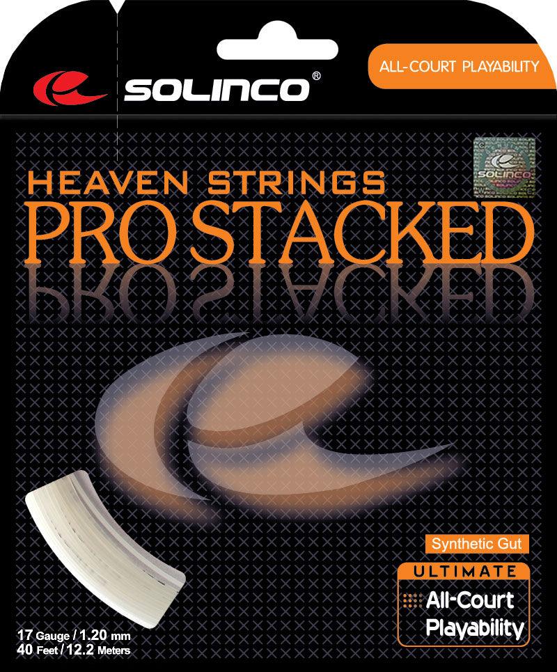 Solinco Pro Stacked Synthetic Gut 17 Tennis String - Durable & High-Performance for Competitive Play & Training