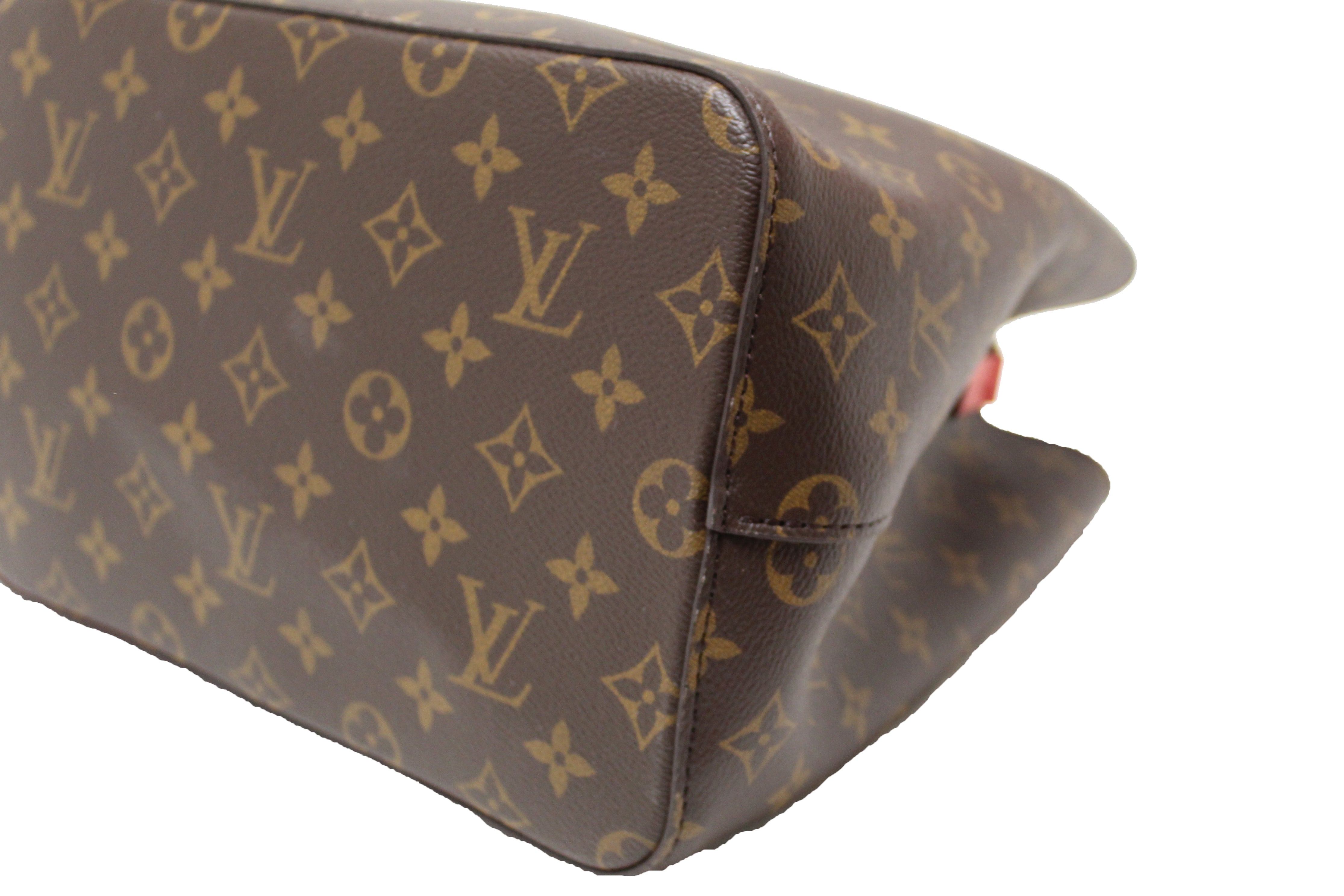 Authentic Louis Vuitton Monogram Red NeoNoe Shoulder Bag - Luxury Designer Handbag for Women, Perfect for Work, Travel & Everyday Use