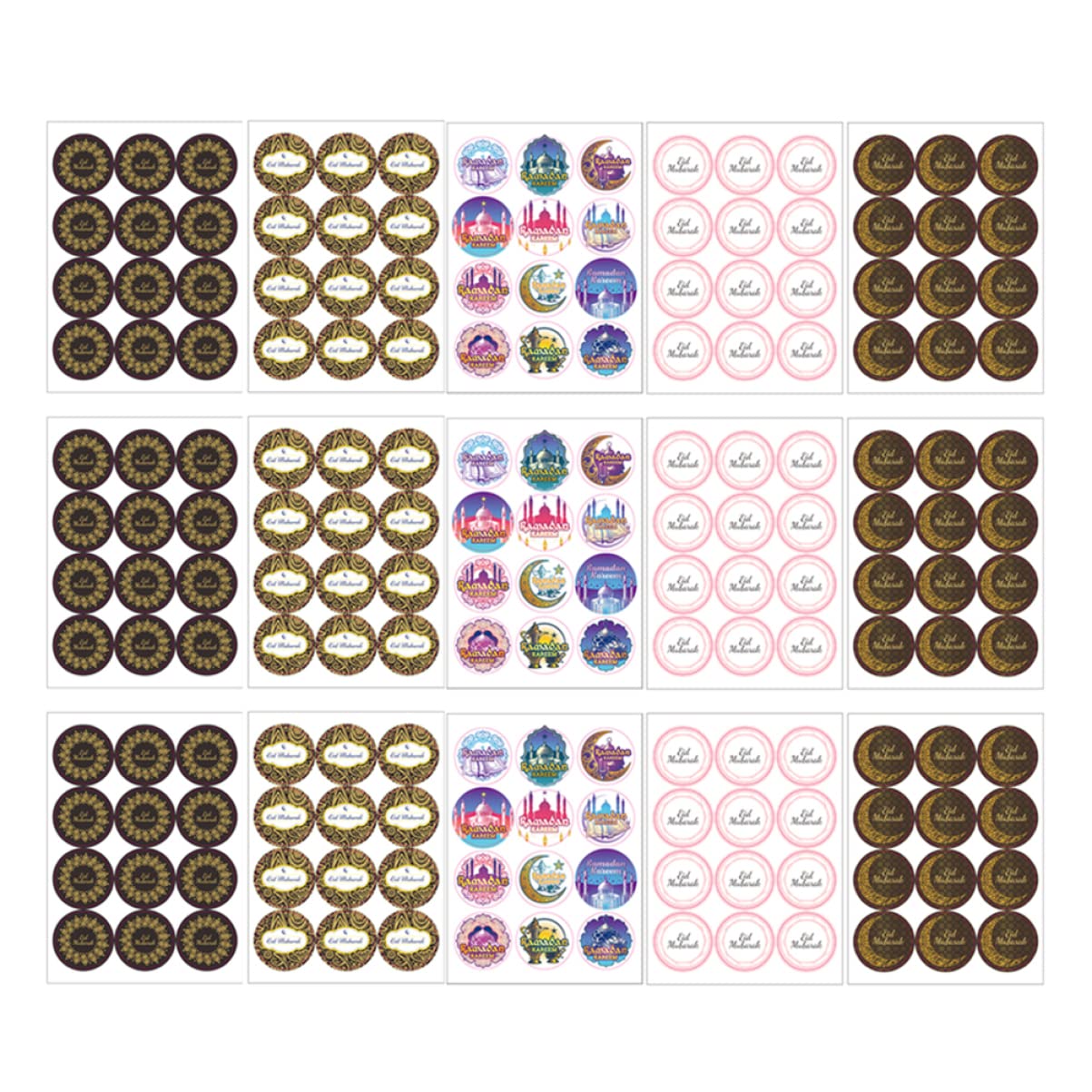 PRETYZOOM 40 Eid Mubarak Stickers - Ramadan Decor for Home & Gifts