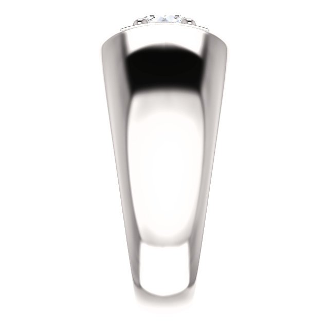 14KT Gold 3/4 Carat Round Diamond Solitaire Ring for Men - Perfect for Engagement, Wedding & Anniversary Gifts