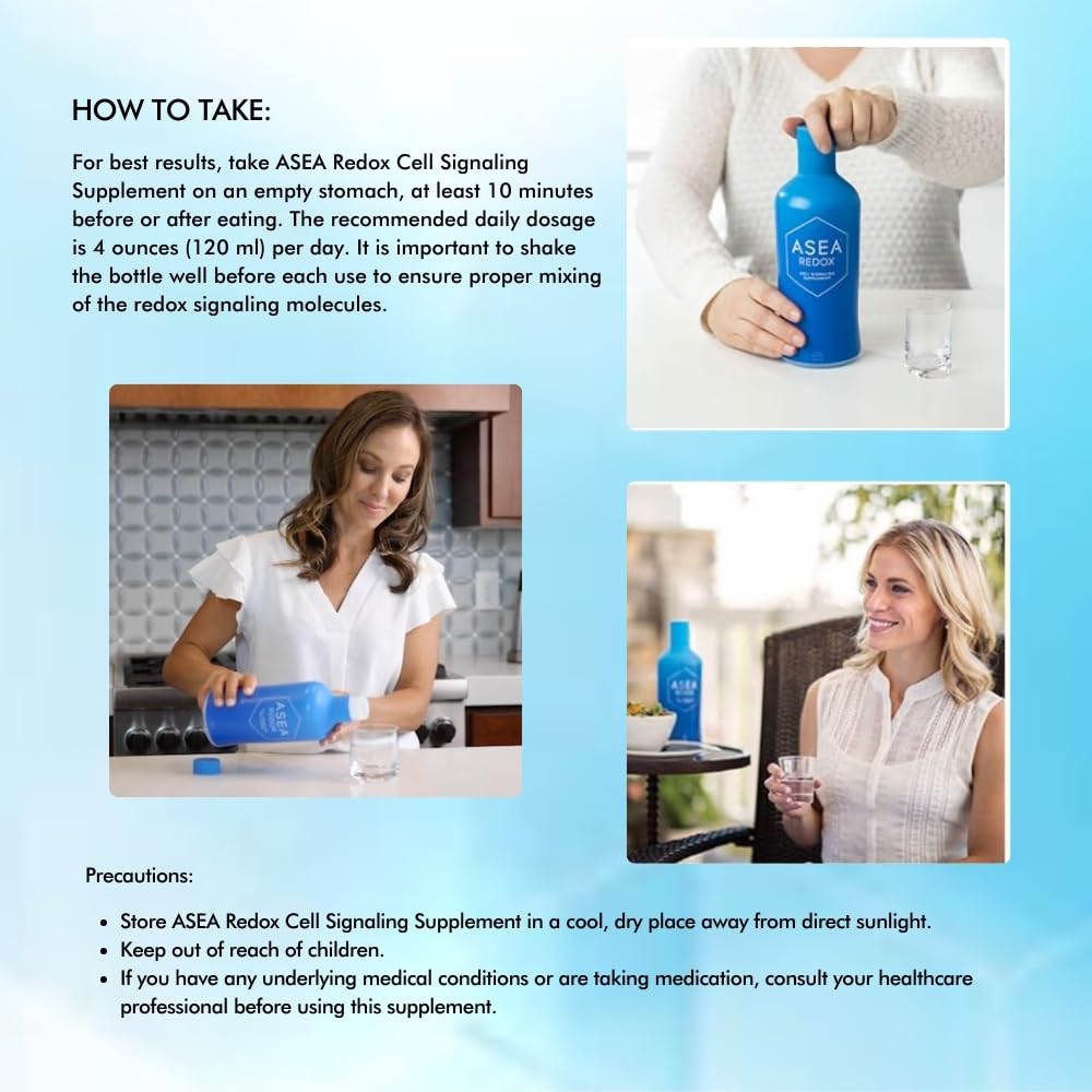 Redox Cell Signaling Supplement for Cellular Energy & Heart Health - Hormonal Balance & Energy Booster for Men & Women - Anti-Aging Vitality Support (Two 32 Fl Oz Bottles) - Perfect for Daily Wellness Routine, Active Lifestyle & Age-Defying Care