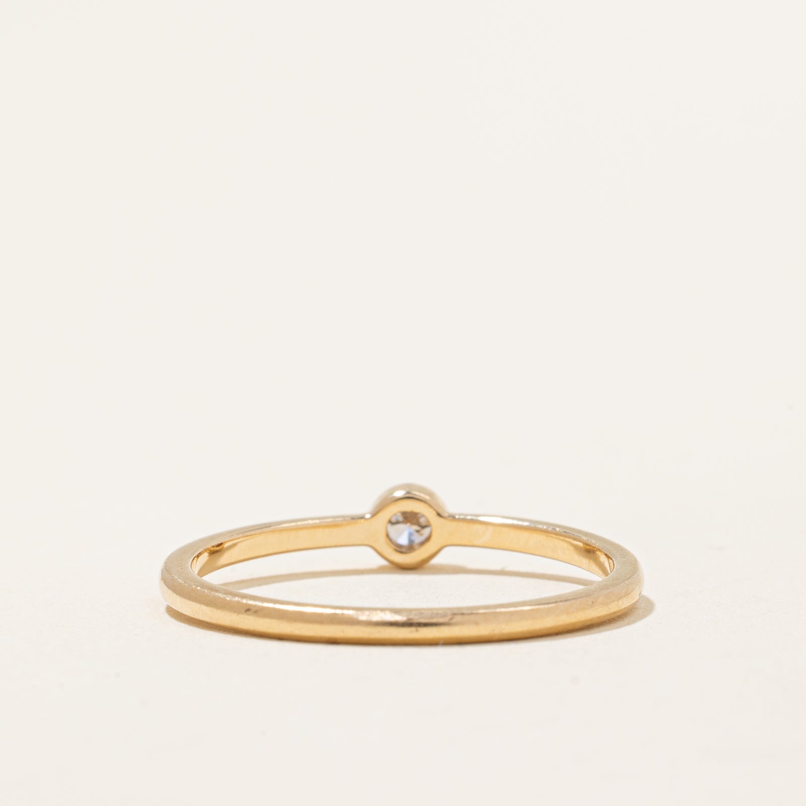 0.06ct Bezel Set Diamond Ring - Size 7 | Elegant Solitaire Engagement & Wedding Band for Women | Perfect for Proposals, Anniversaries & Special Occasions