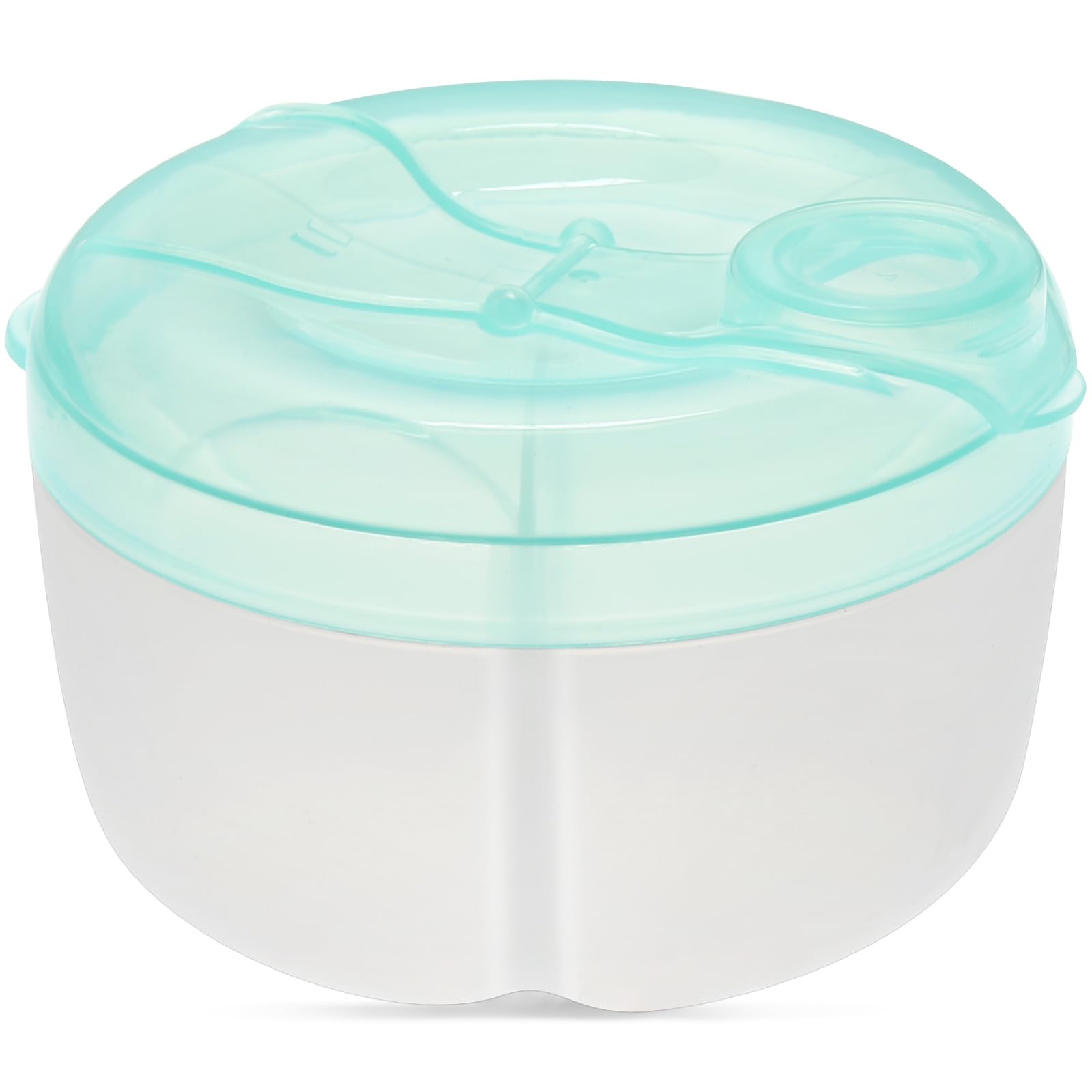 Accmor 3-Compartment Baby Formula Dispenser - Portable Non-Spill Powder Container with Rotating Lid for Infant Travel - Perfect for On-the-Go Feeding, Snack Storage & Diaper Bag Organization
