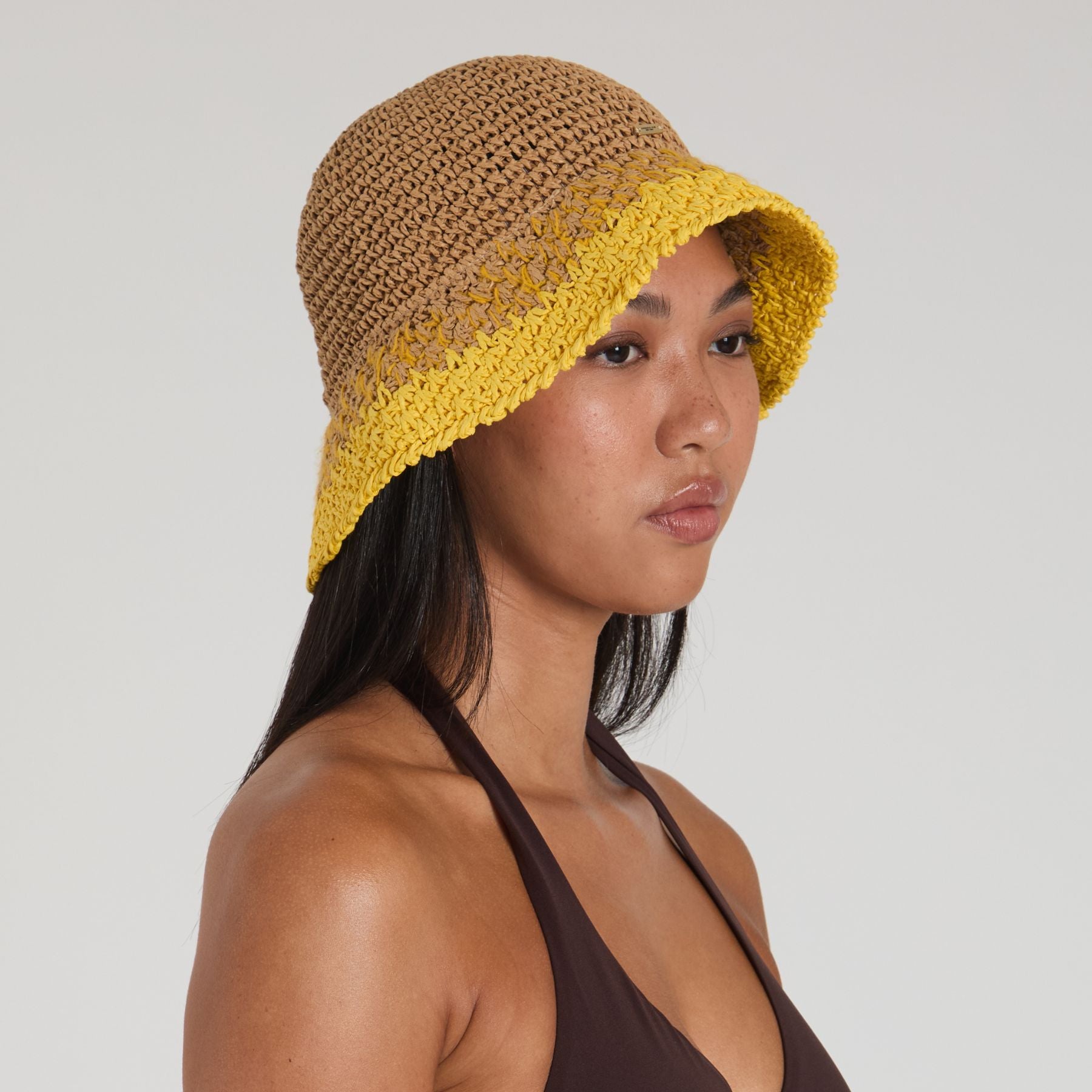Bailey Crochet Bucket Hat for Women - Summer Beach Boho Sun Hat with Wide Brim - Perfect for Outdoor, Travel, and Vacation