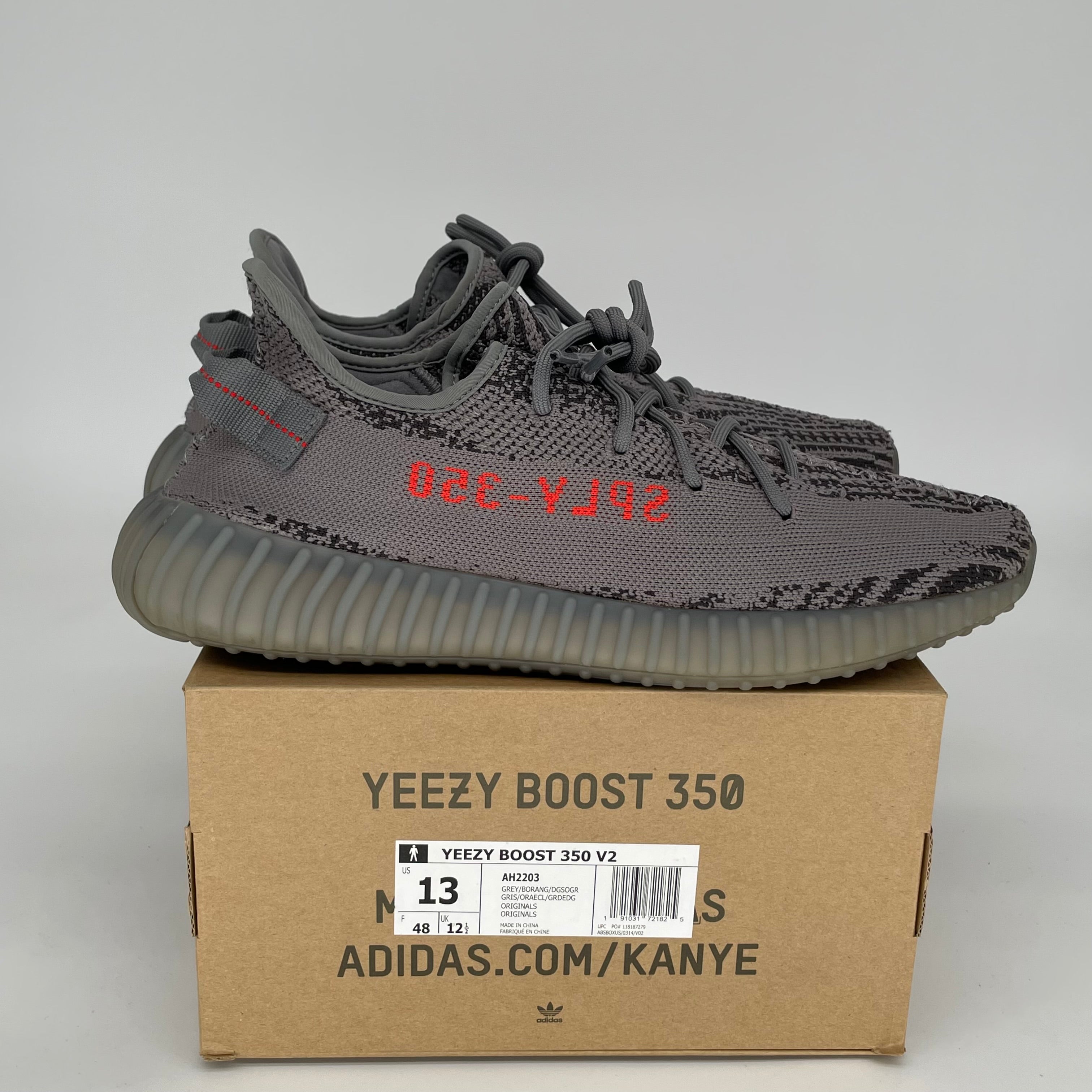 Adidas Yeezy Boost 350 V2 Beluga 2.0 Men's Running Shoes - Size 13 (AH2203) | Comfortable Sneakers for Jogging, Gym & Casual Wear