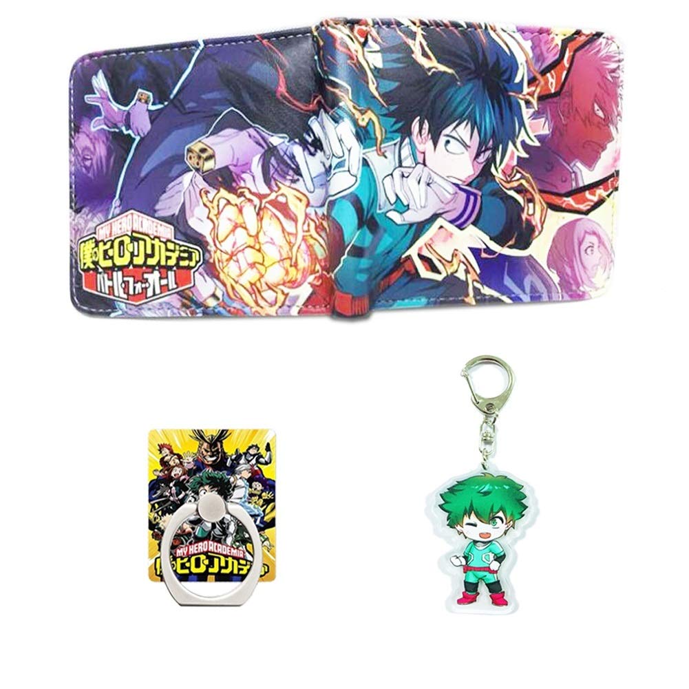 My Hero Academia Wallet & Keychain Set - Anime Merch for Fans | Daily Use & Gifts