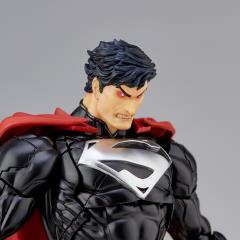Amazing Yamaguchi Revoltech No. 027EX Superman Black Suit Action Figure - Collectible DC Comics Superhero Toy for Display & Photography