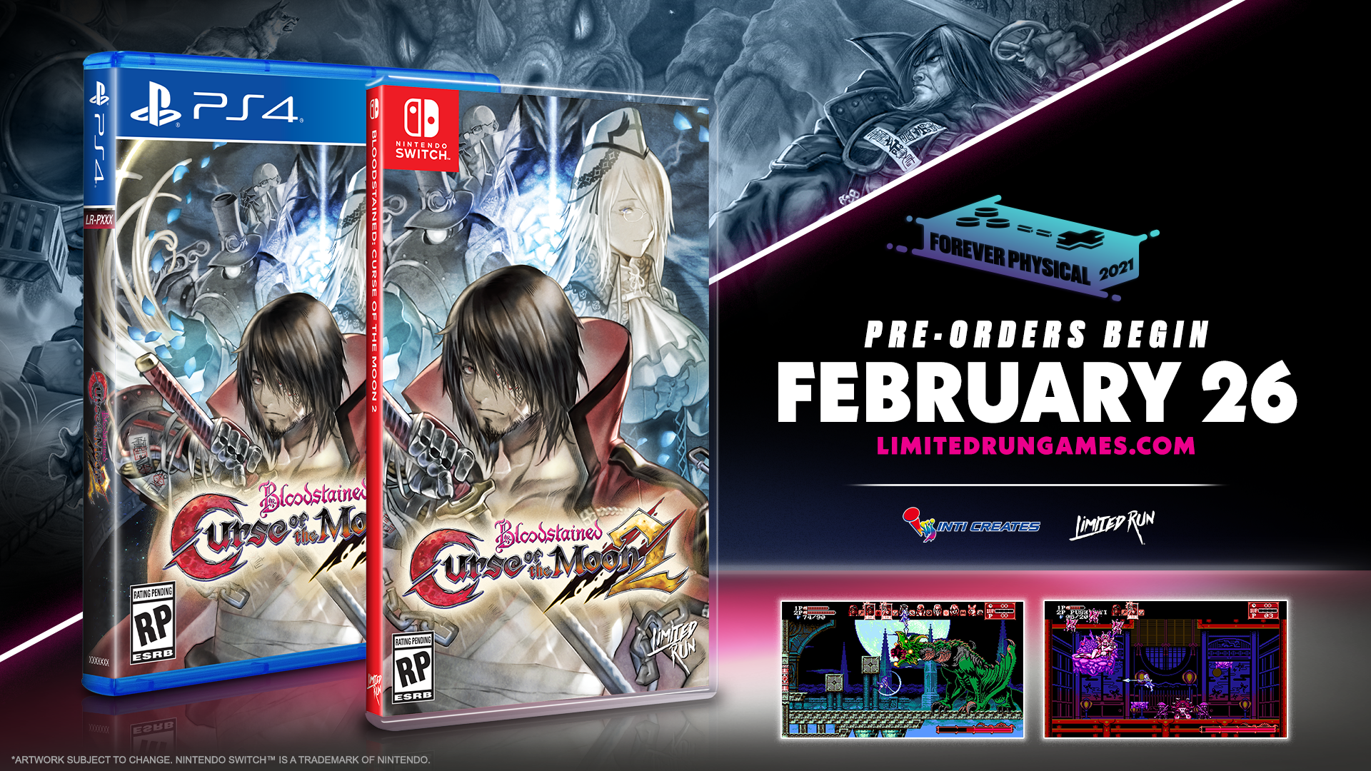 Bloodstained: Curse of the Moon 2 PS4 Game - Limited Edition Action Platformer for PlayStation 4 - Perfect for Retro Gaming Fans and Collectors