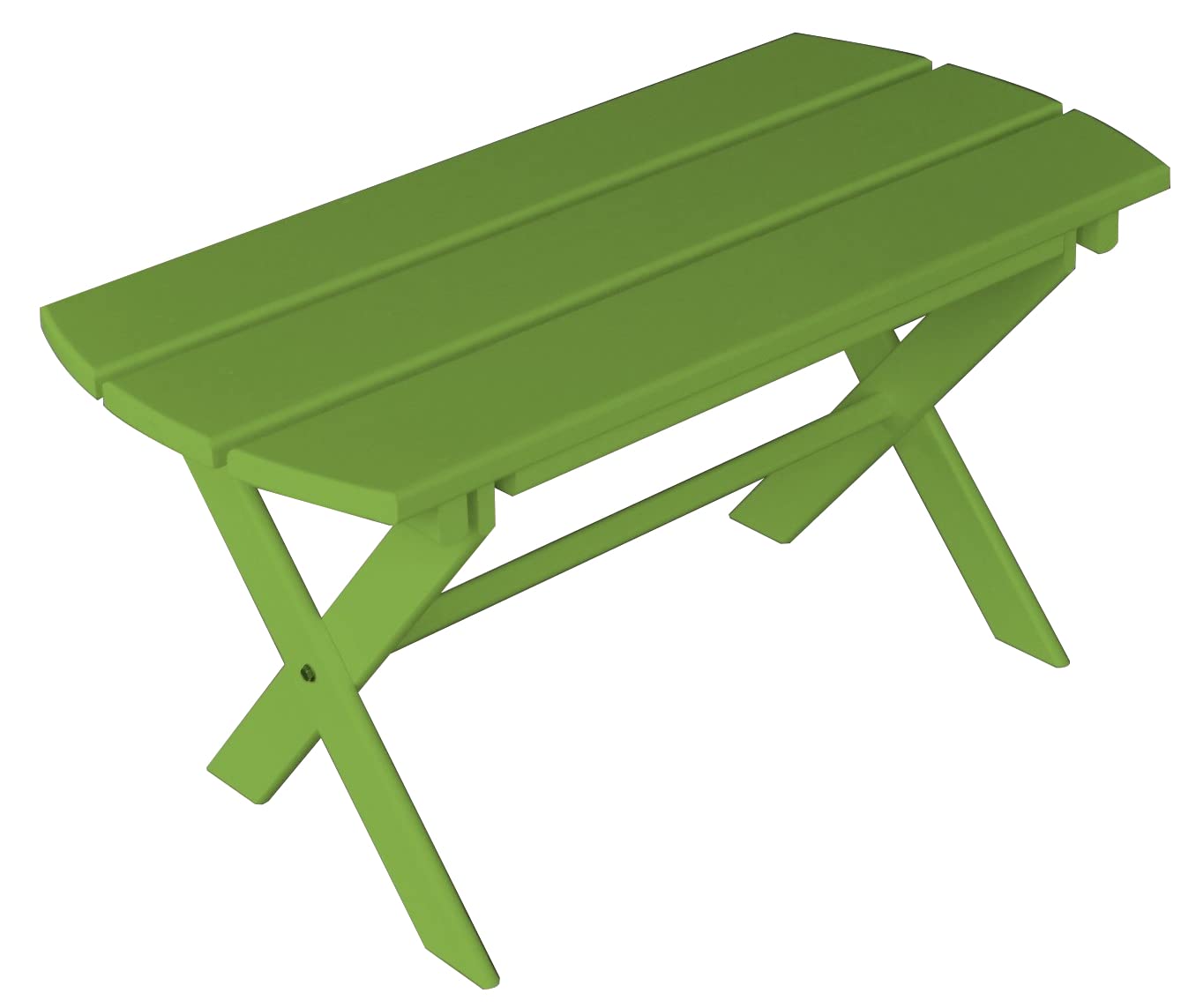 Pine Folding Coffee Table - Lightweight & Portable Lime Green Side Table for Small Spaces | Perfect for Apartments, Dorms, Patio & Outdoor Use | Furniture Barn USA