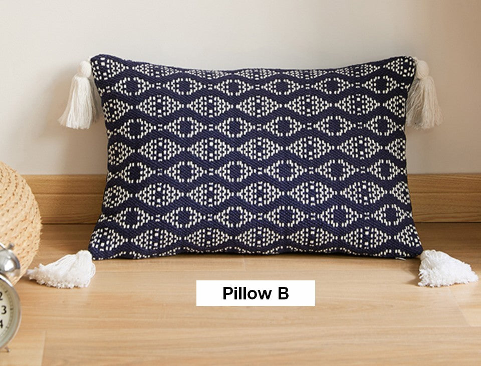 Abstract Decorative Throw Pillows for Living Room & Couch - Modern Sofa Pillow Covers - Soft Geometric Accent Pillows for Home Decor, Bedroom, Dorm - 18x18 Inch Set of 2
