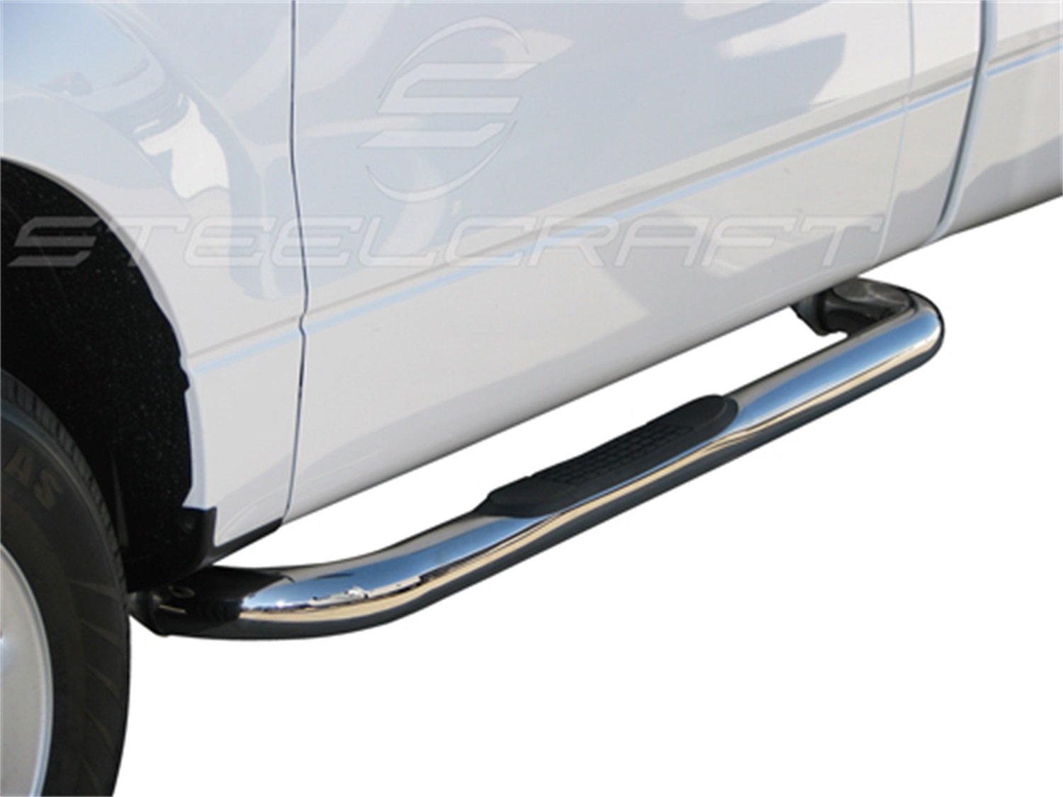 Steelcraft 213600 Heavy Duty Nerf Bars - Black Powder Coated Side Steps for Trucks & SUVs | Off-Road & Daily Driving Protection