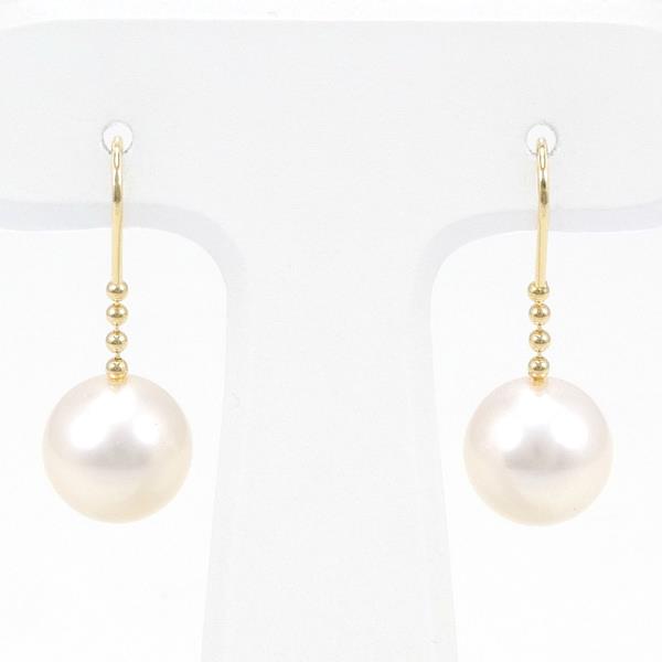 18K Yellow Gold Pearl Earrings for Women - Classic Elegant Stud Earrings with Genuine Pearls - Perfect for Weddings, Parties & Special Occasions