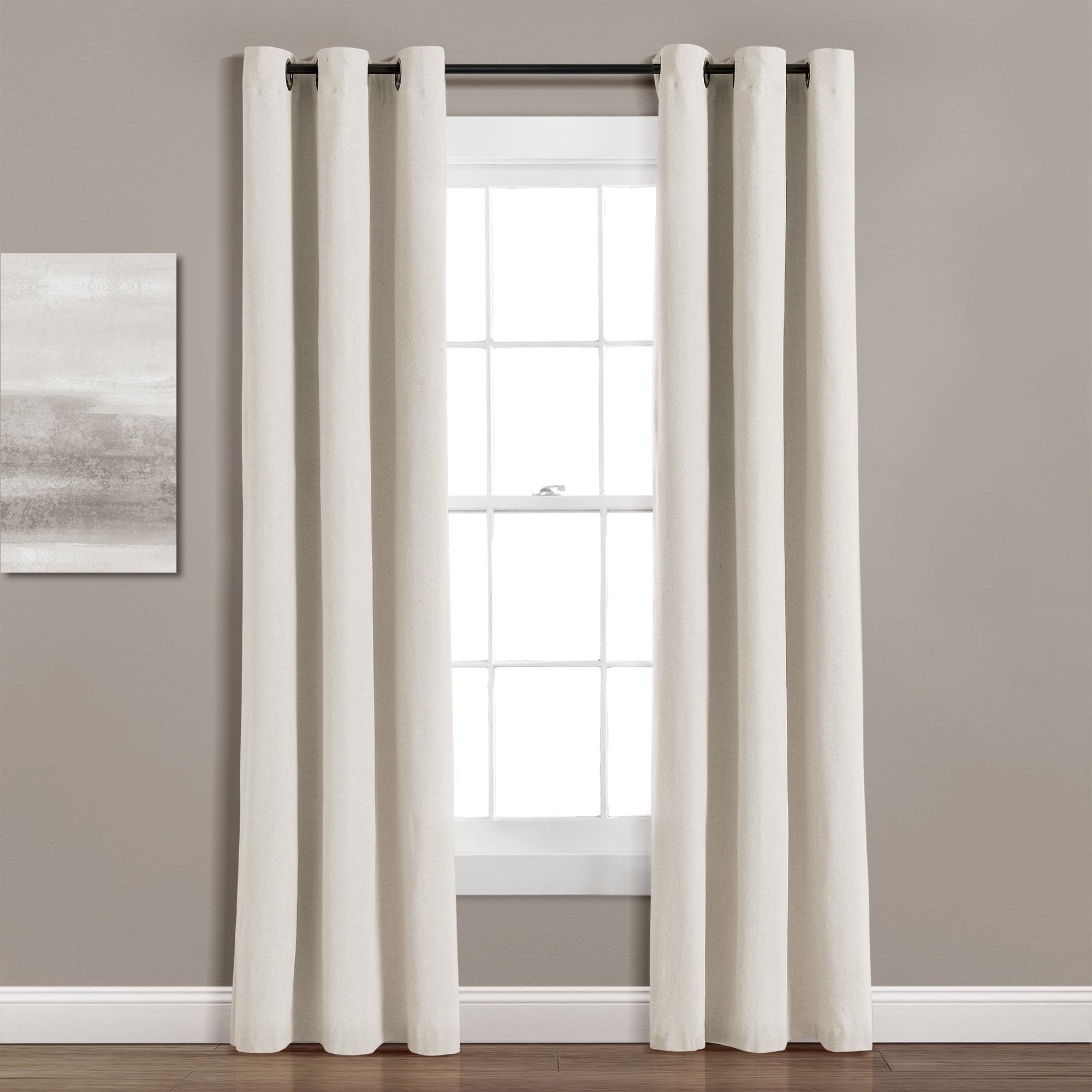 Blackout Curtains for Bedroom - Thermal Insulated Faux Linen Window Panels with Grommet Top for Noise Reduction & Light Blocking - Perfect for Home, Office, and Nursery