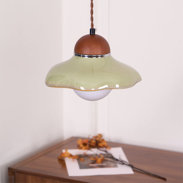 Edmund Ceramics Pendant Light - Handcrafted Modern Hanging Lamp for Kitchen Island, Dining Room & Bedroom Lighting Decor