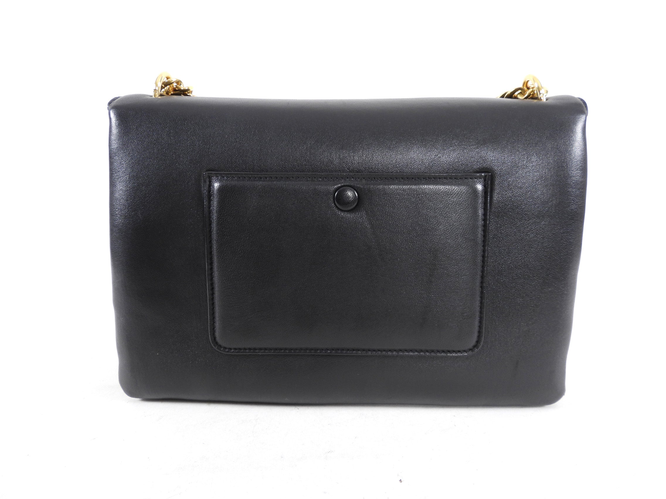 Celine Black Leather Chain Strap Triple Bag - Luxury Designer Crossbody Shoulder Purse for Women | Perfect for Evening Parties, Date Night & Special Occasions