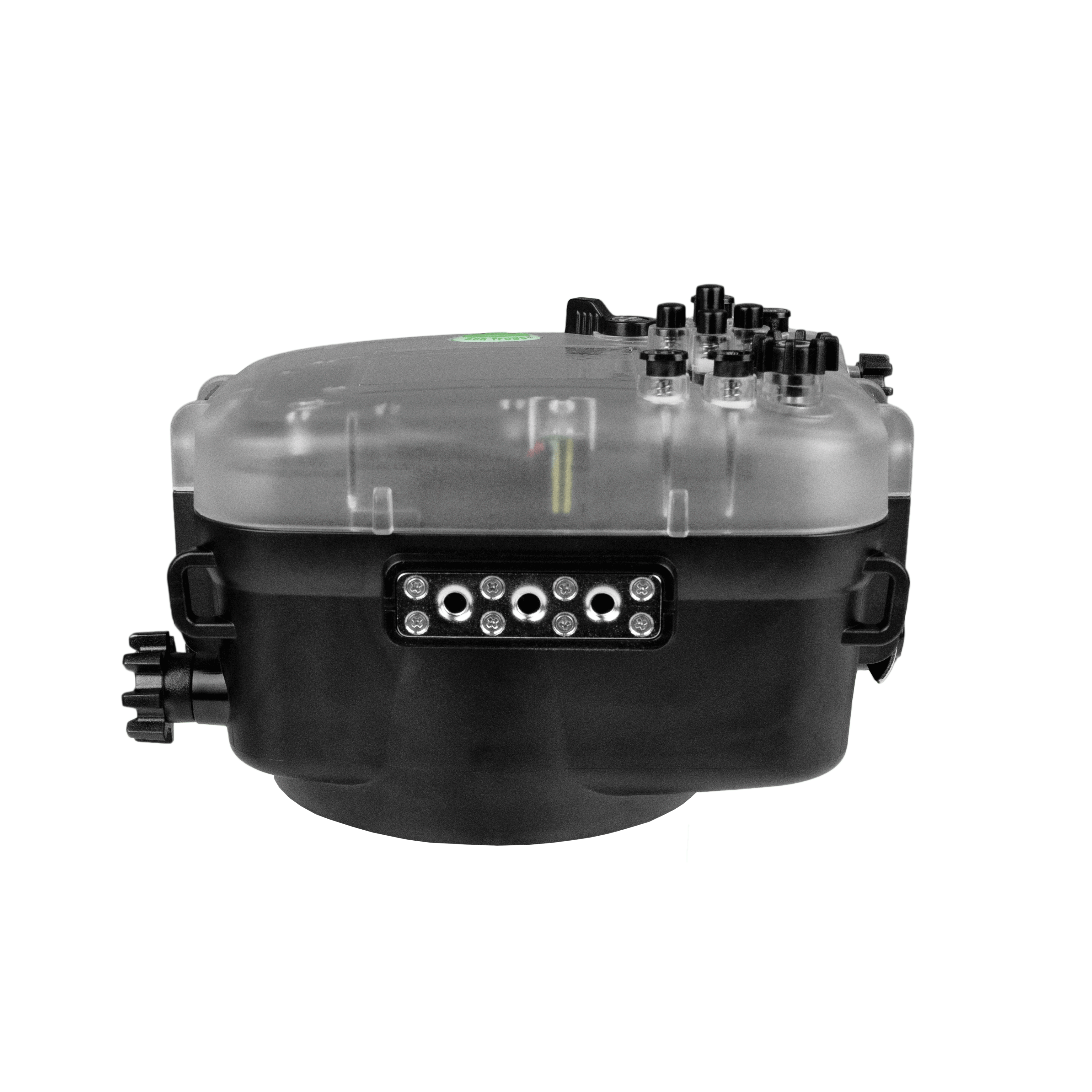 Sea Frogs 40M/130FT Waterproof Housing for Sony ZV-E1 with 4 Glass Flat Port - Compatible with Sony FE PZ 16-35mm f/4 G Lens - Perfect for Underwater Photography, Snorkeling & Scuba Diving